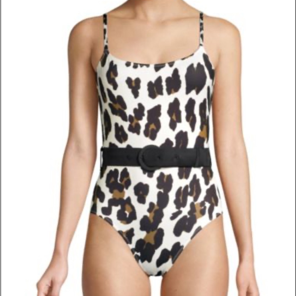 [Solid and Striped] Nina Belt - Leopard One Piece